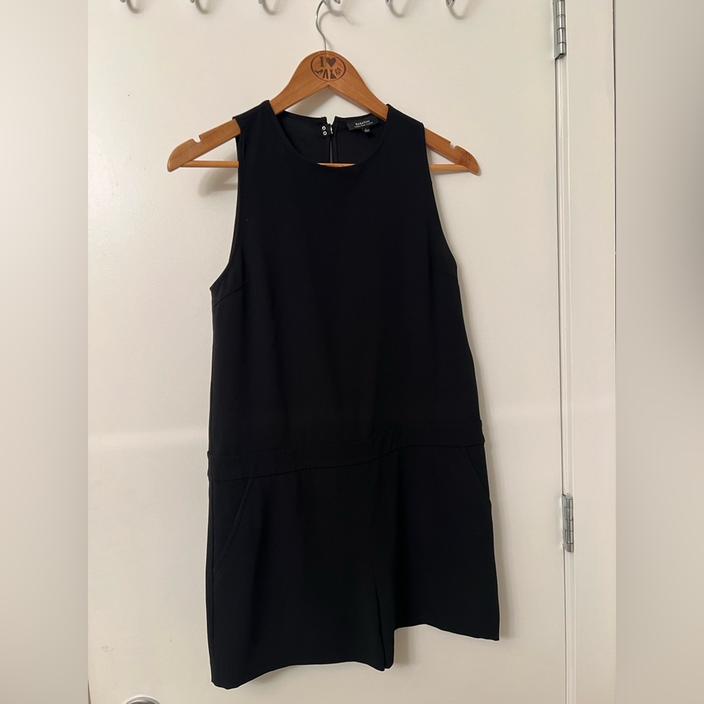 Babaton Black Sleeveless Romper – Size 4
